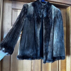 Vintage Brown Real Mink Fur Coat (small)